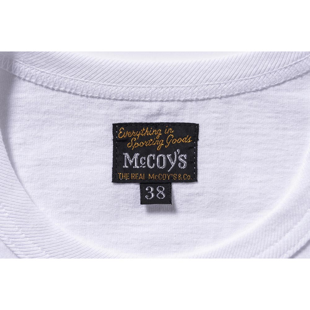 ザ リアルマッコイズ MC24004 THE REAL McCOY'S LOGO TEE S/S ホワイト / 010 メンズ ロゴ プリント Tシャツ