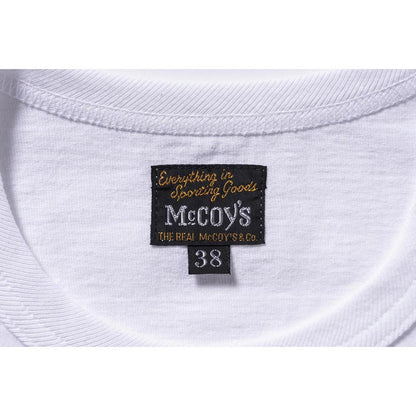 ザ リアルマッコイズ MC24004 THE REAL McCOY'S LOGO TEE S/S ホワイト / 010 メンズ ロゴ プリント Tシャツ