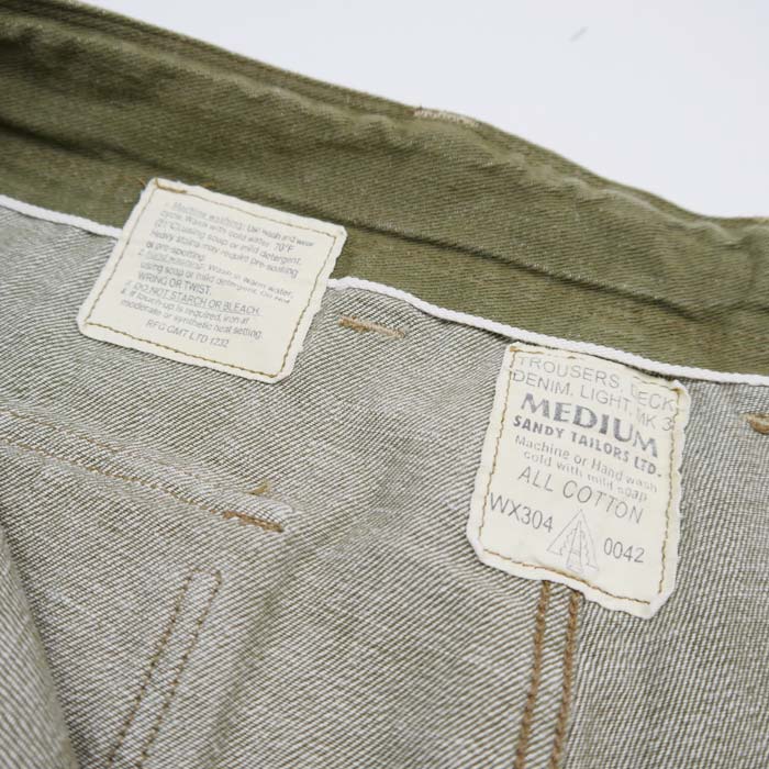 コリンボハンティンググッズ ZY-0202 CAVALIER ROYAL NAVY SMOCK PANTS "10.5oz GREEN DENIM" キャバリアーロイヤルネイビースモックパンツ
