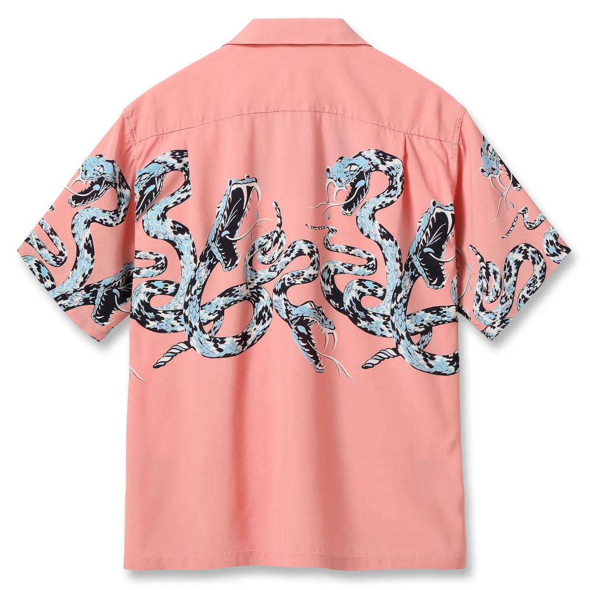 Lot No. SH39486 / HIGH DENSITY RAYON OPEN SHIRT “RATTLE SNAKE” :162) PINK