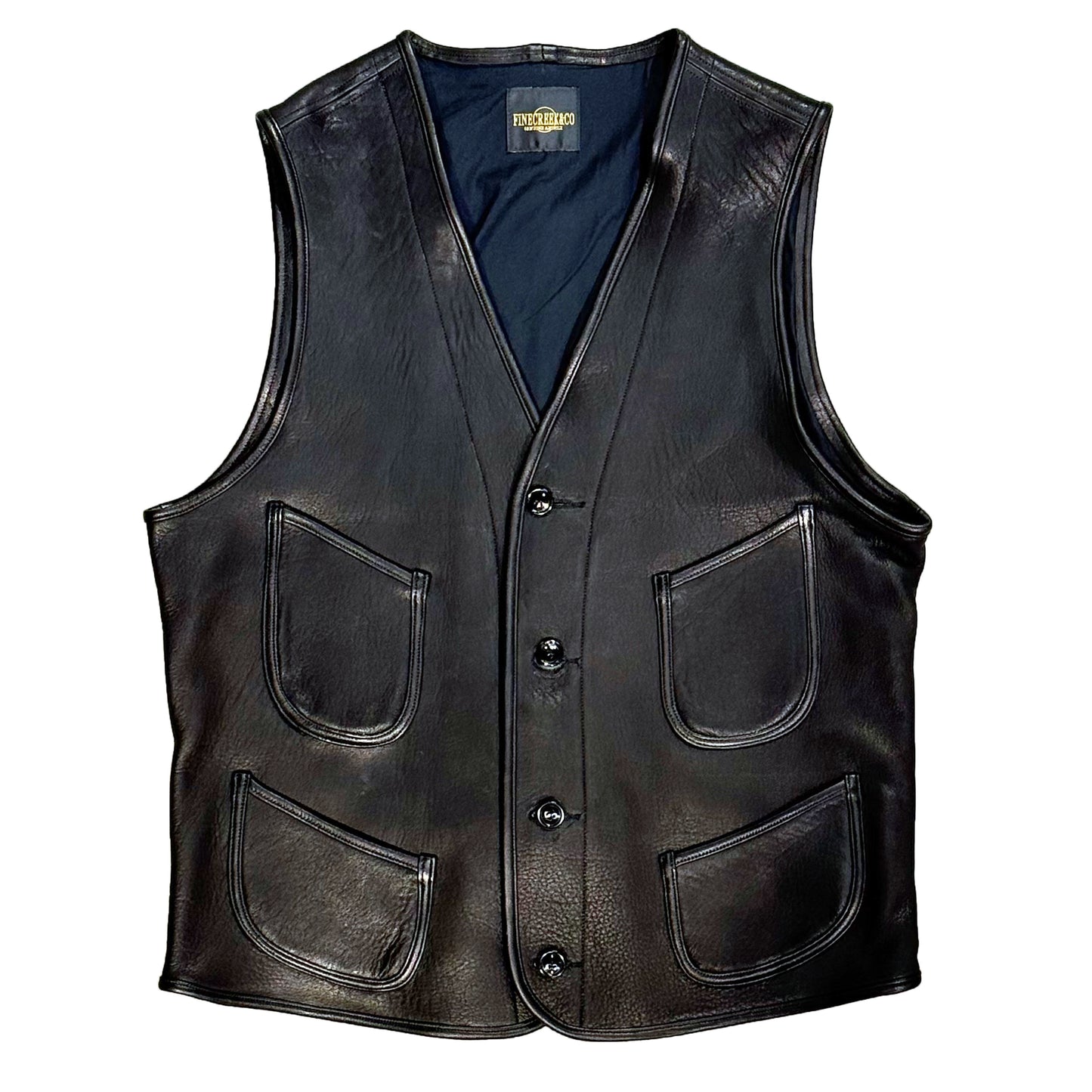 「Work Vest ”Jefferson Deer”/ワークベスト”ジェファーソンディア”」(ACVE004):BLACK
