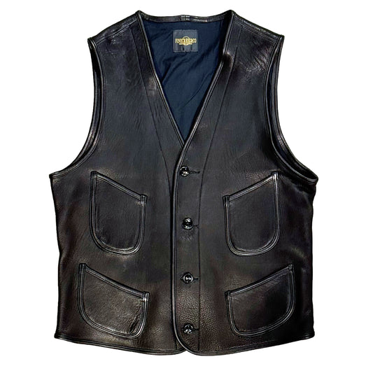 「Work Vest ”Jefferson Deer”/ワークベスト”ジェファーソンディア”」(ACVE004):BLACK
