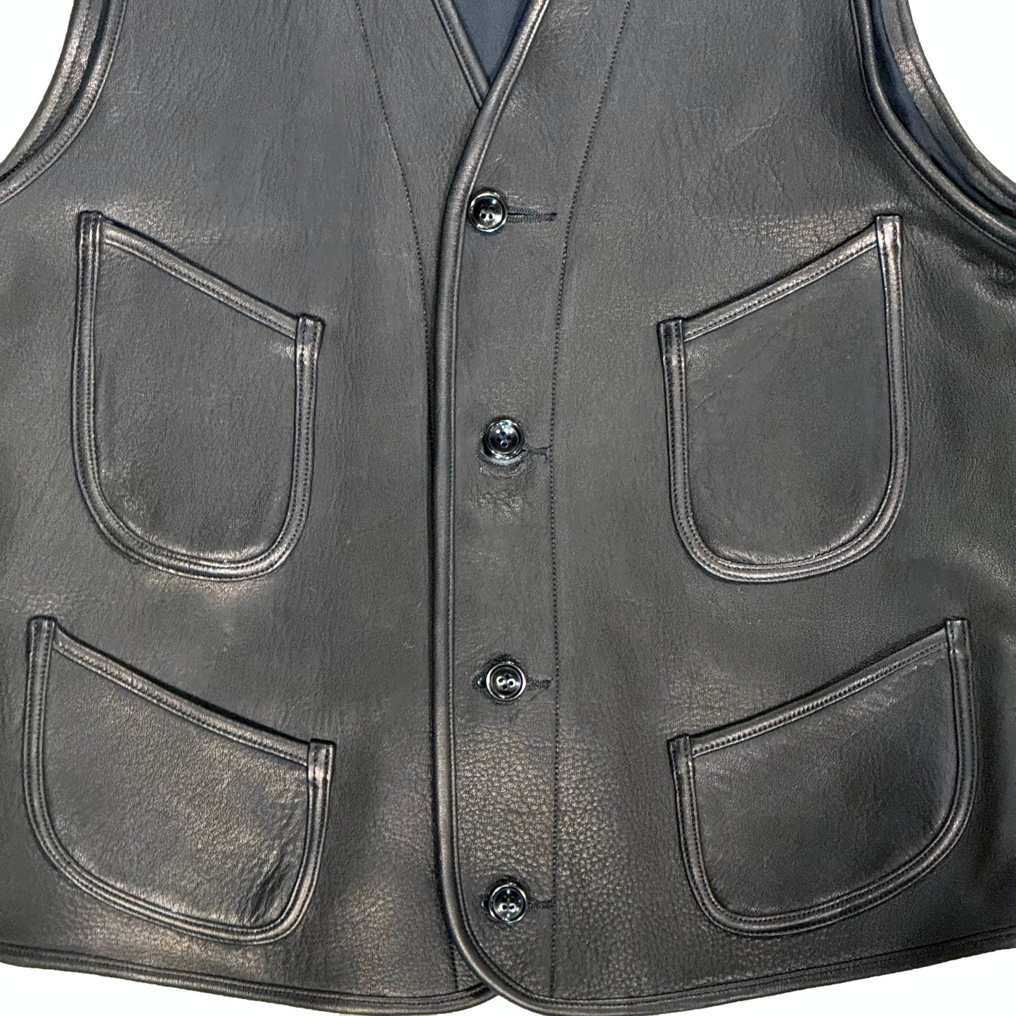「Work Vest ”Jefferson Deer”/ワークベスト”ジェファーソンディア”」(ACVE004):BLACK