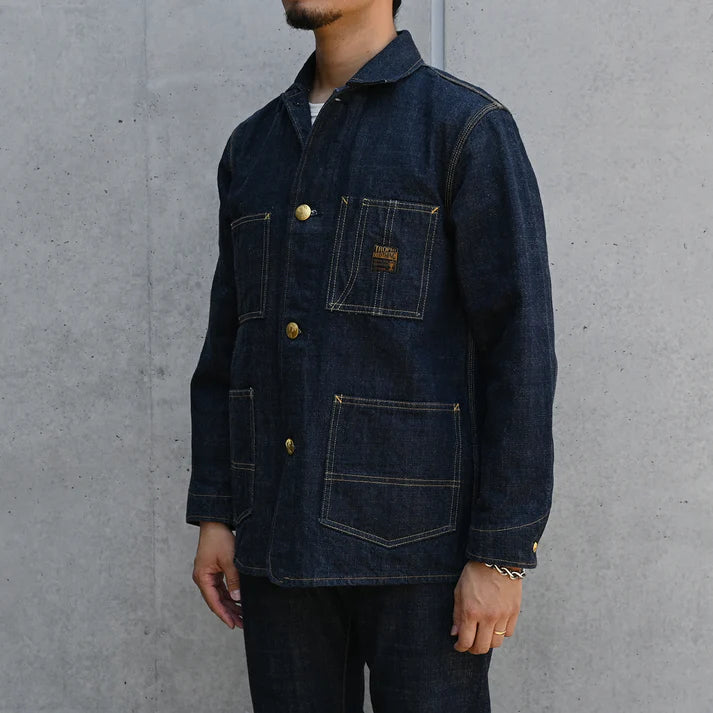 トロフィークロージング 2604 Dirt Denim Coverall デニムカバーオール ジャケット ワンウォッシュ