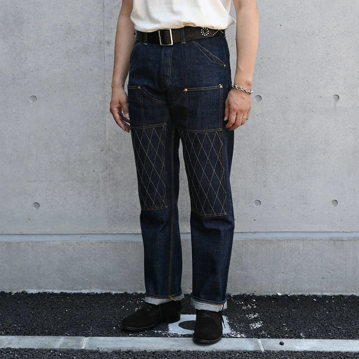 トロフィークロージング Lot.1606 W Knee Standard Dirt Denim ワンウォッシュ メンズ デニム ジーンズ