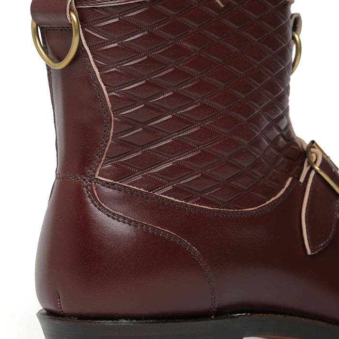 Lot.300 Roper Boots -Burgundy-