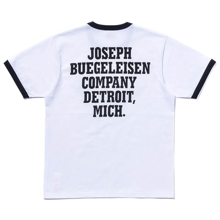 BUCO TEE / FLYING WHEEL:WHITE/BLACK
