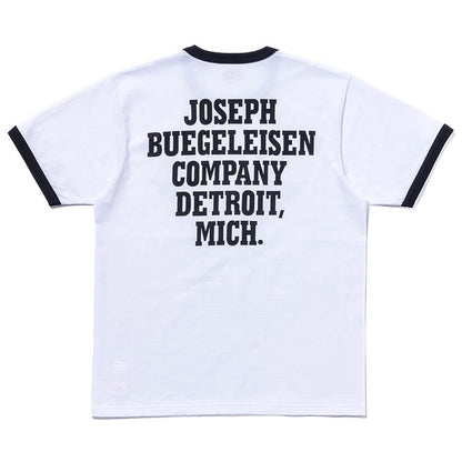 BUCO TEE / FLYING WHEEL:WHITE/BLACK