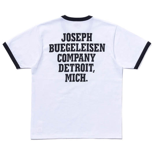 BUCO TEE / FLYING WHEEL:WHITE/BLACK