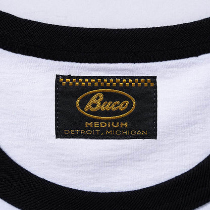 BUCO TEE / FLYING WHEEL:WHITE/BLACK