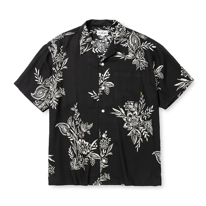 FLOWER PATTERN SH :BLACK