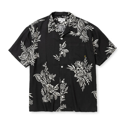 FLOWER PATTERN SH :BLACK