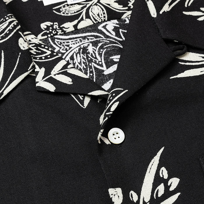 FLOWER PATTERN SH :BLACK