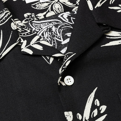 FLOWER PATTERN SH :BLACK
