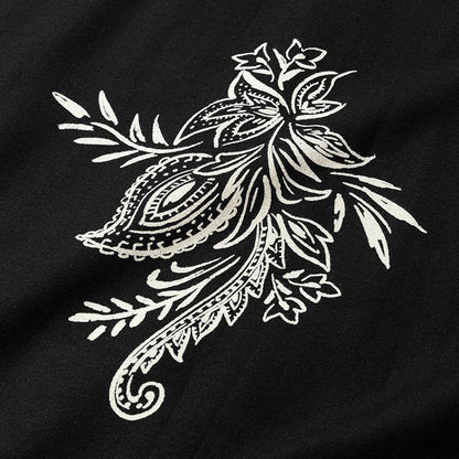 FLOWER PATTERN SH :BLACK