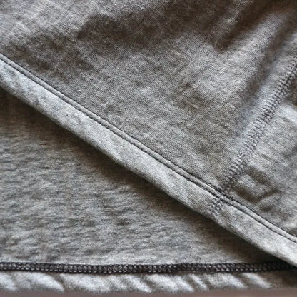 SUPIMA COTTON CLASSIC DOUBLE BINDER CREW:【 2TONE V.GREY 】