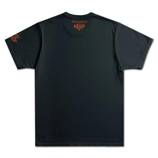 24SS デラックスウエア DXT-LG2 LEGIT QUALITY.2 BLACK メンズ 半袖 プリント Tシャツ カットソー