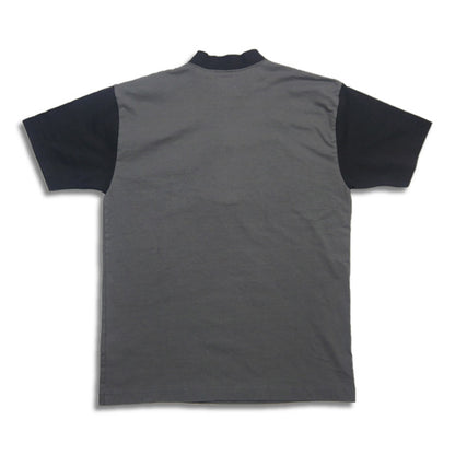 クッシュマン 26804 HENLEY NECK T-Shirt ΣΦΕ ツートンボディ ヘンリーネックTシャツ ブラック メンズ