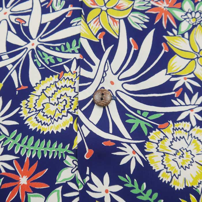 サンサーフ Lot No. SS39016 RAYON HAWAIIAN SHIRT “LEILANI” ネイビー メンズ レーヨン アロハシャツ