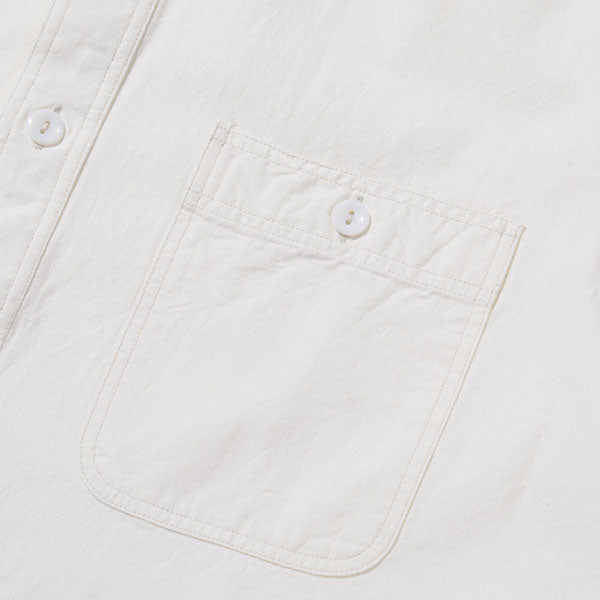 バズリクソンズ Lot No. BR35857 WHITE CHAMBRAY WORK SHIRTS (SHORT SLEEVE) メンズ ホワイト シャンブレー ワーク シャツ 半袖