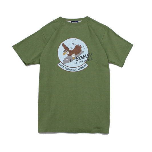 フェローズ 24S-PT20 US.AIR FORCE G.GREEN メンズ プリント Tシャツ US.AIR FORCE カタログ未掲載モデル オリジナルデザイン