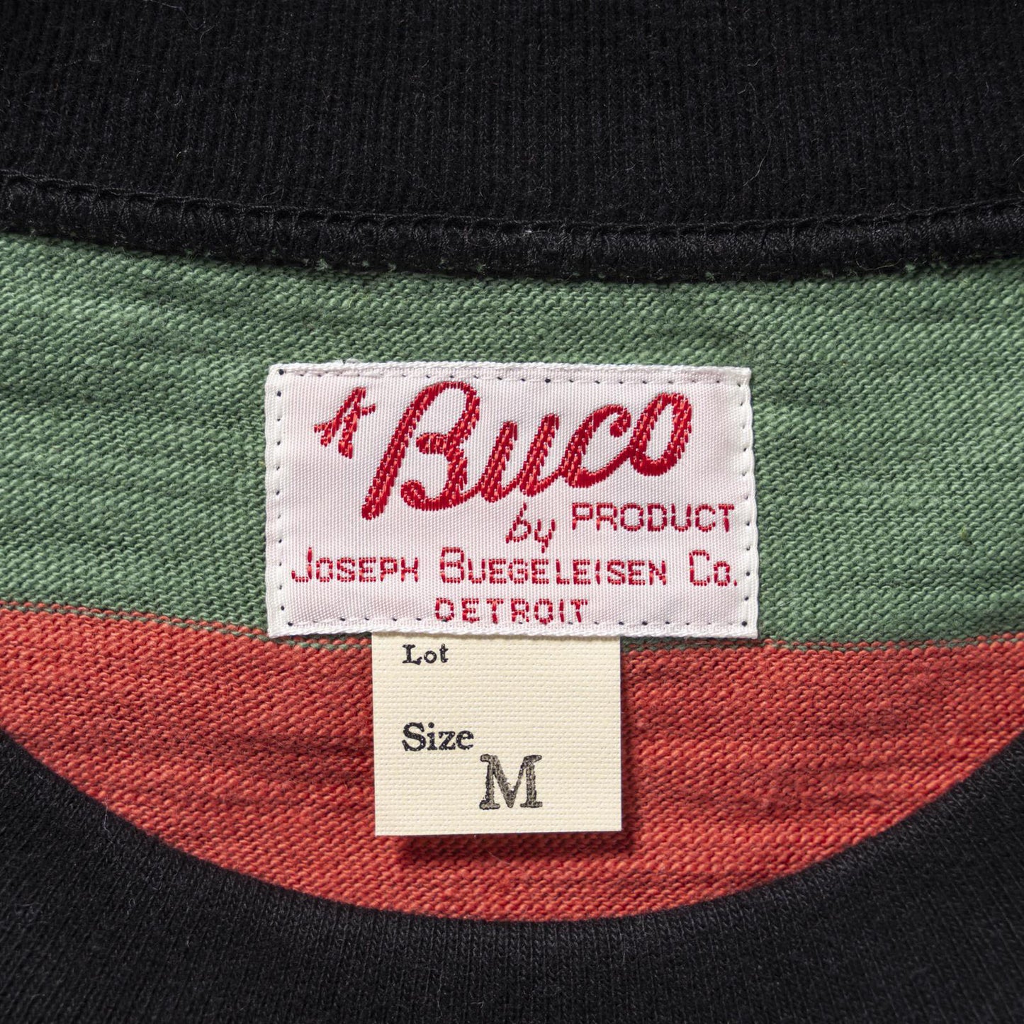 ブコ BC24002 BUCO STRIPE TEE S/S トリコロール メンズ 半袖 ボーダー Tシャツ
