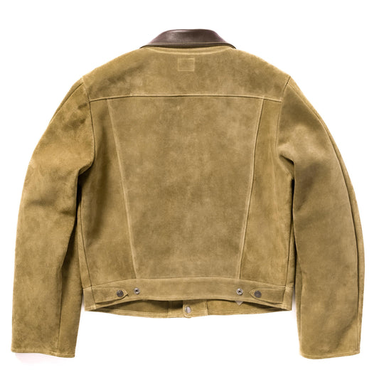 ジョーマッコイ MJ24007 LEATHER WESTERN JACKET ブラウン ラフアウト レザーウエスタンジャケット レザージャケット 革ジャン Gジャンタイプ