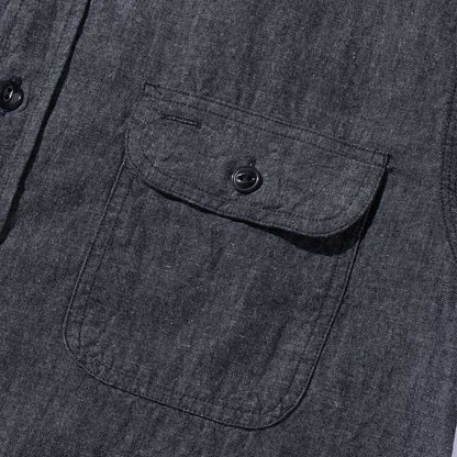 シュガーケーン Lot No. SC39307 BLACK CHAMBRAY WORK SHIRT (SHORT SLEEVE) メンズ 半袖 ブラック シャンブレー ワーク シャツ