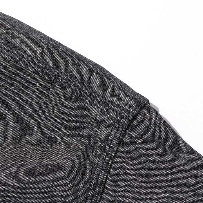 シュガーケーン Lot No. SC39307 BLACK CHAMBRAY WORK SHIRT (SHORT SLEEVE) メンズ 半袖 ブラック シャンブレー ワーク シャツ