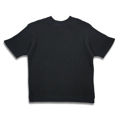 コリンボ ZY-0423 St. Peter Port Waffle Tee ニット 五分袖 ワッフルTシャツ LAMP BLK