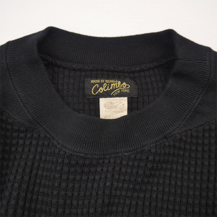 コリンボ ZY-0423 St. Peter Port Waffle Tee ニット 五分袖 ワッフルTシャツ LAMP BLK