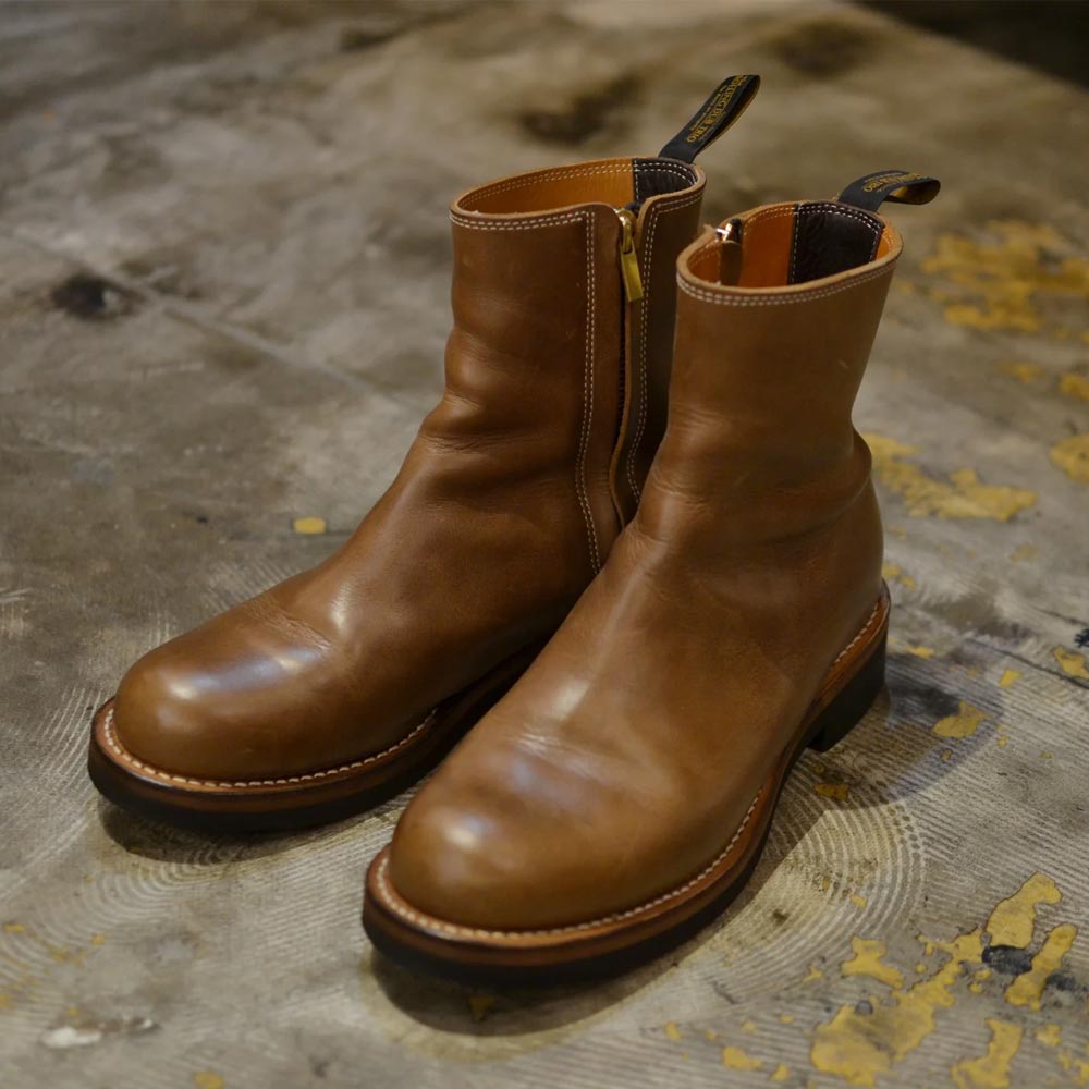 ローリングダブトリオ RDT-A14 CASPER Natural Chromexcel キャスパー ナチュラル クロムエクセル メンズ レザー サイドジップ ブーツ