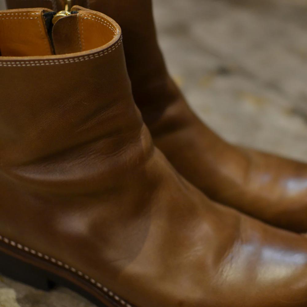ローリングダブトリオ RDT-A14 CASPER Natural Chromexcel キャスパー ナチュラル クロムエクセル メンズ レザー サイドジップ ブーツ