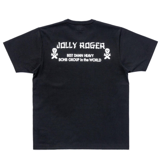 MILITARY TEE/JOLLY ROGER,BEST DAMN GROUP:BLACK