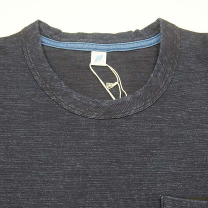 ピュアブルージャパン SS-5399 Slub Jersey Pocket T-shirt スラブ天竺ポケット付Ｔシャツ インディゴ メンズ Tシャツ カットソー