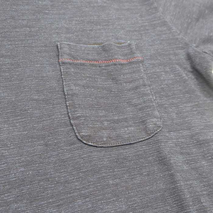 ピュアブルージャパン SS-5399 Slub Jersey Pocket T-shirt スラブ天竺ポケット付Ｔシャツ インディゴ メンズ Tシャツ カットソー
