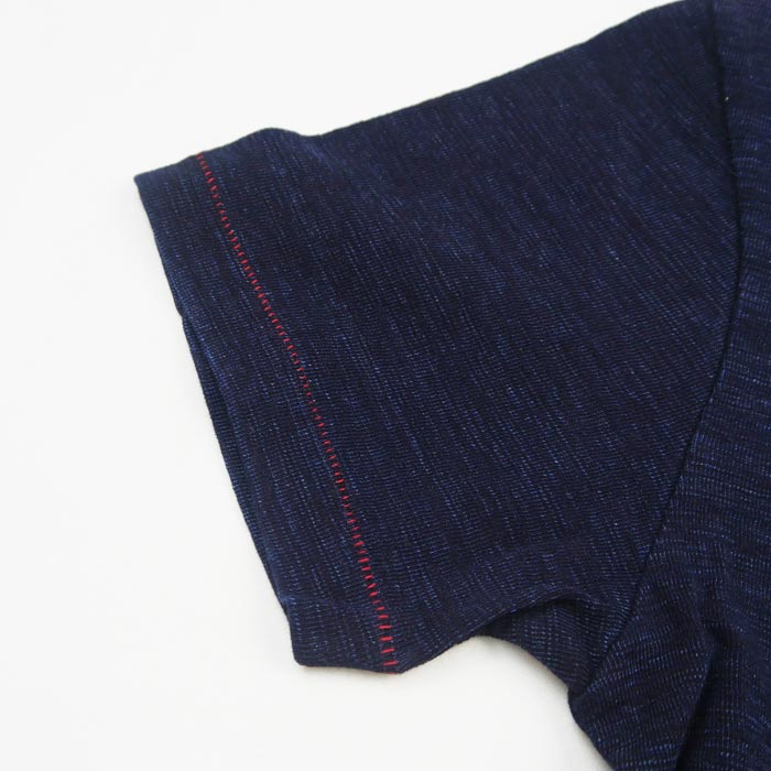 ピュアブルージャパン SS-5399 Slub Jersey Pocket T-shirt スラブ天竺ポケット付Ｔシャツ インディゴ メンズ Tシャツ カットソー