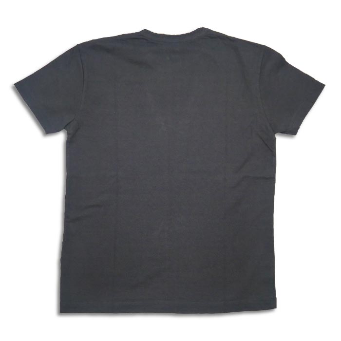ピュアブルージャパン SS-5011-IDBK Indigo Jersey Crew Neck T-shirt インディゴ天竺クルーネックTシャツ インディゴ+ブラック メンズ 無地 半袖 カットソー リーフ刺繍