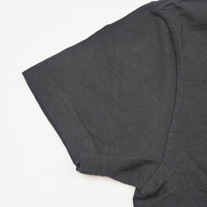 ピュアブルージャパン SS-5011-IDBK Indigo Jersey Crew Neck T-shirt インディゴ天竺クルーネックTシャツ インディゴ+ブラック メンズ 無地 半袖 カットソー リーフ刺繍