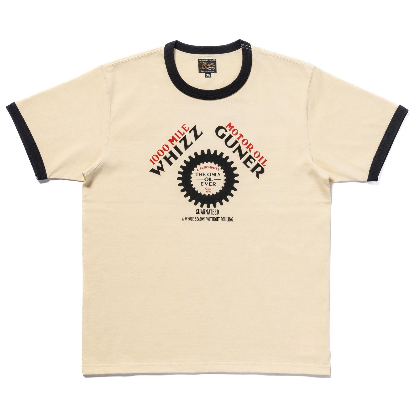 JOE MCCOY TEE / WHIZZ GUNNER ECRU/BLK[MC25016]