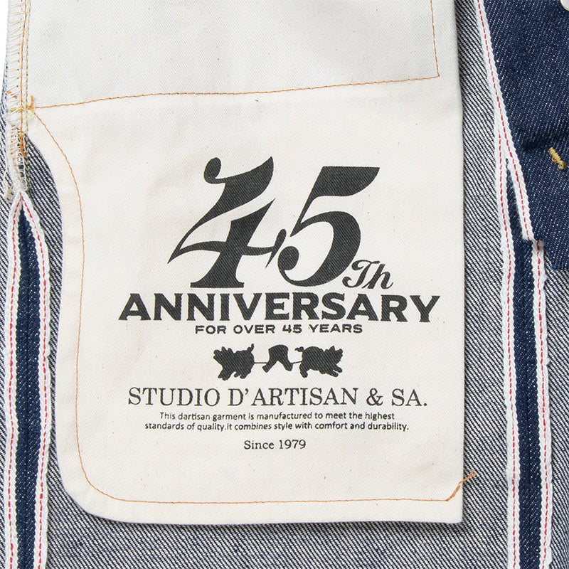 ステュディオ・ダ・ルチザン SP-083 45th 三本耳ジーンズ オリジナル 徳島蓼正藍カセ染め 15oz デニム ダルチザン 45周年企画 レギュラー ストレート 特製BOX