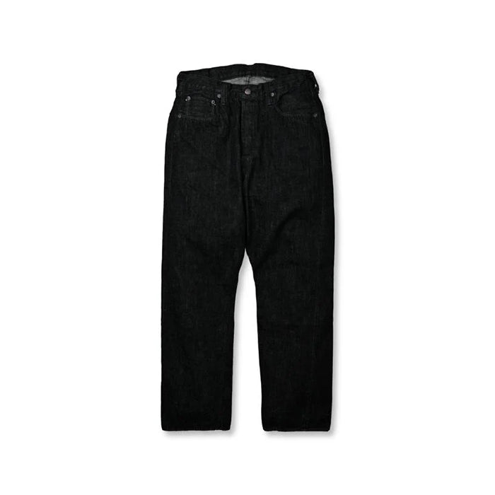 0105BKSS Wide Black Selvedge Denim(Super Smooth)