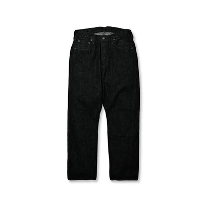 0105BKSS Wide Black Selvedge Denim(Super Smooth)