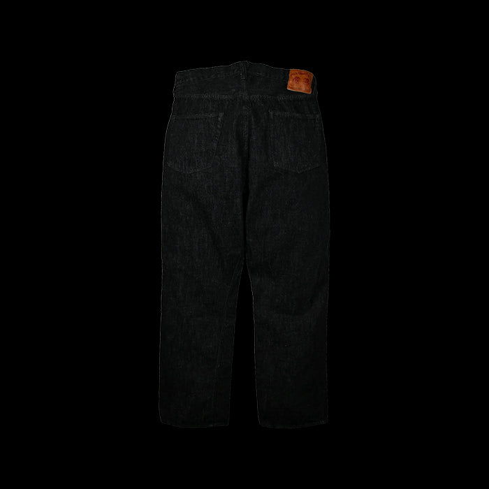 0105BKSS Wide Black Selvedge Denim(Super Smooth)