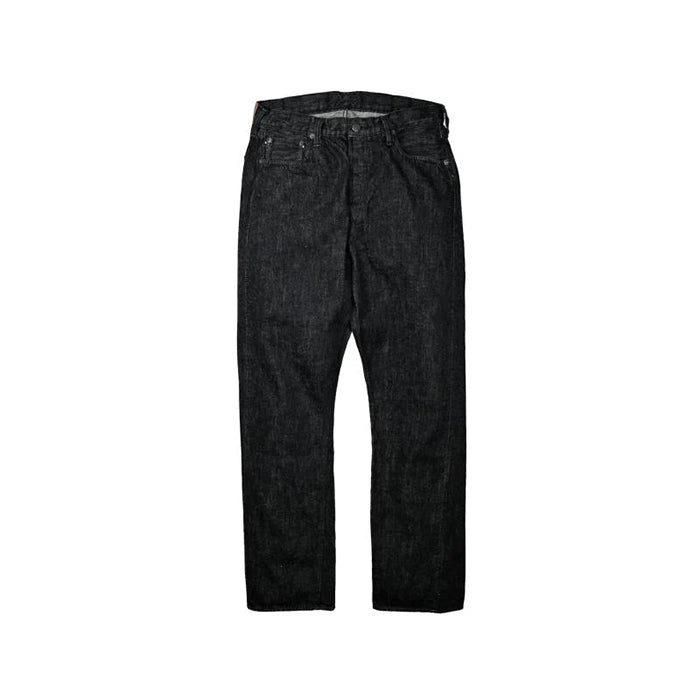 1101BKSS Straight Black Selvedge Denim(Super Smooth)