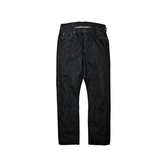 1101BKSS Straight Black Selvedge Denim(Super Smooth)