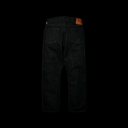 1101BKSS Straight Black Selvedge Denim(Super Smooth)