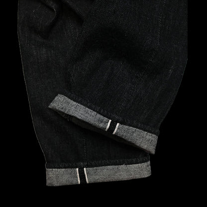 1101BKSS Straight Black Selvedge Denim(Super Smooth)