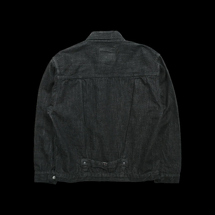 2107BKSS Type 1 Black Denim Jacket (Super Smooth)