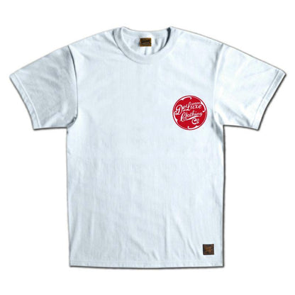 デラックスウエア BRGD-00B11 DELUXEWARE ホワイト 7月15日海の日企画 メンズ 半袖 プリント Tシャツ カットソー バックプリント